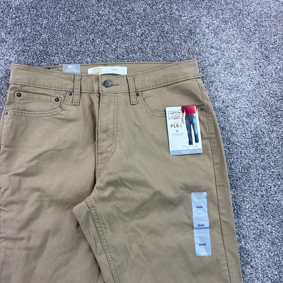 NWT Levi's Chino Pants Mens 32x34 Beige Khaki Flex Athletic Fit Pants - Picture 2 of 4